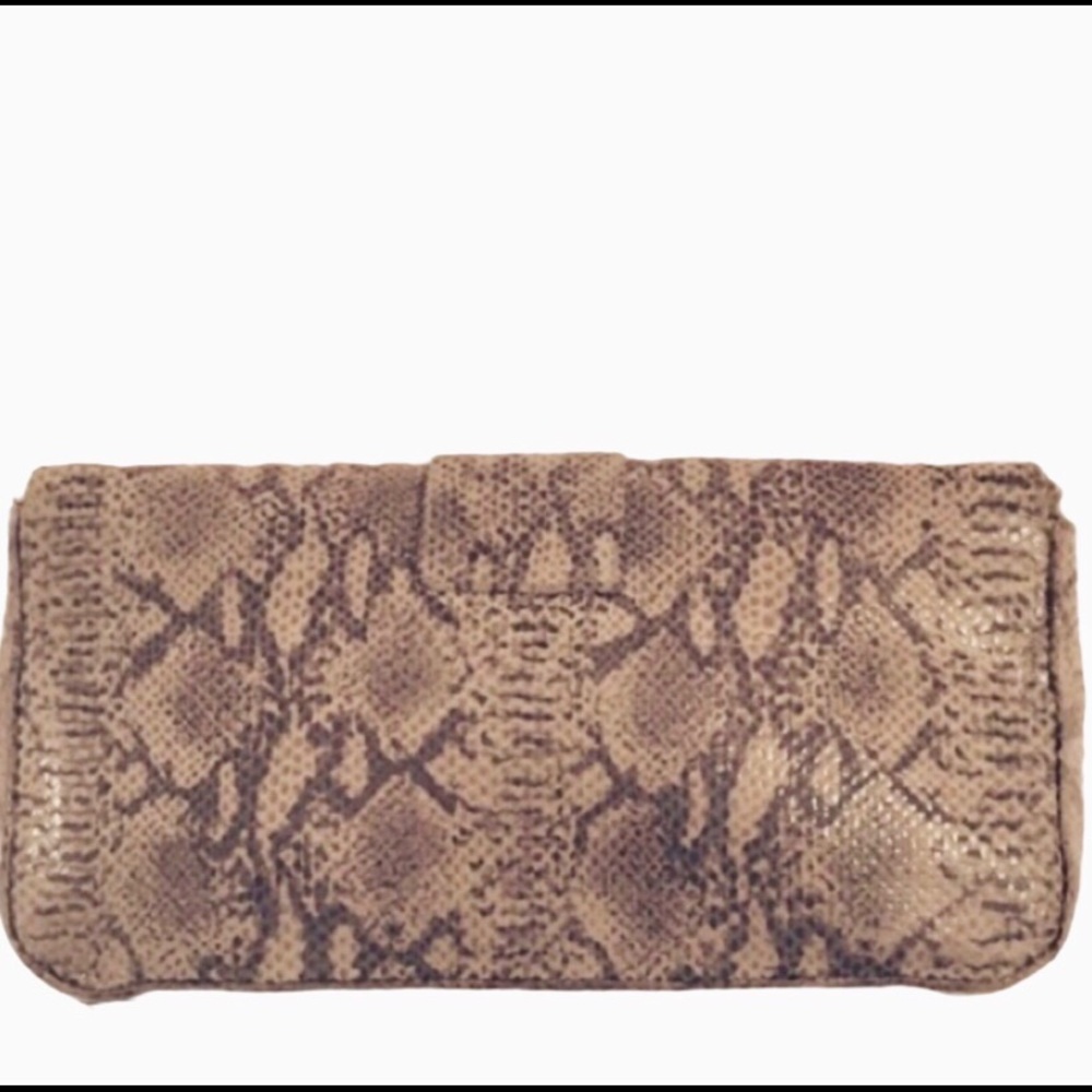 CARLA MANCINI crossbody purse/clutch Grn 🐍 skin - Picture 2 of 4